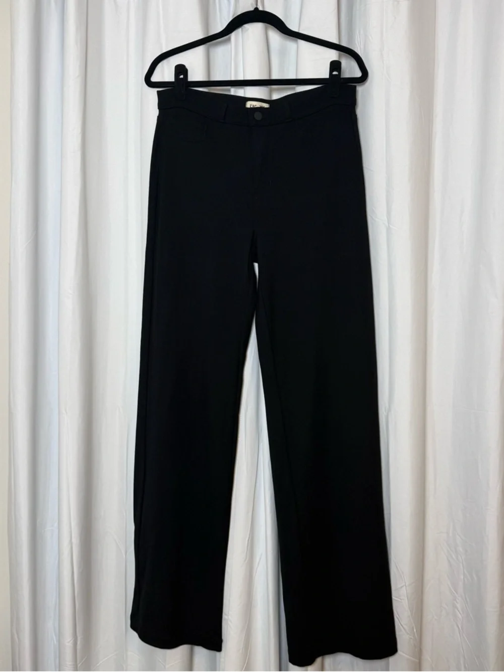 L’Agence Clayton High Rise Wide Leg Ponte Pants Black Size 30 - Picture 1 of 13